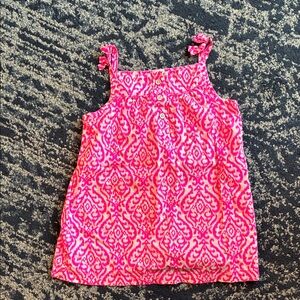 Carter's Hot Pink Patterned Girls' Tank Top